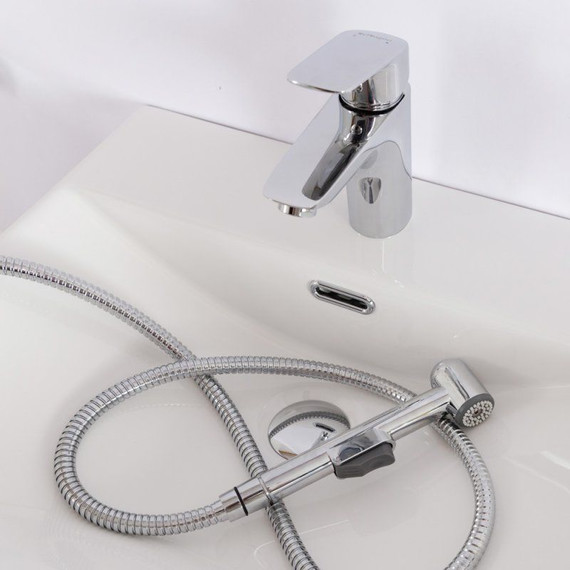 Смеситель для раковины BelBagno DUE-LVM/HGN-CRM-W0 с гигиеническим душем - фото 8