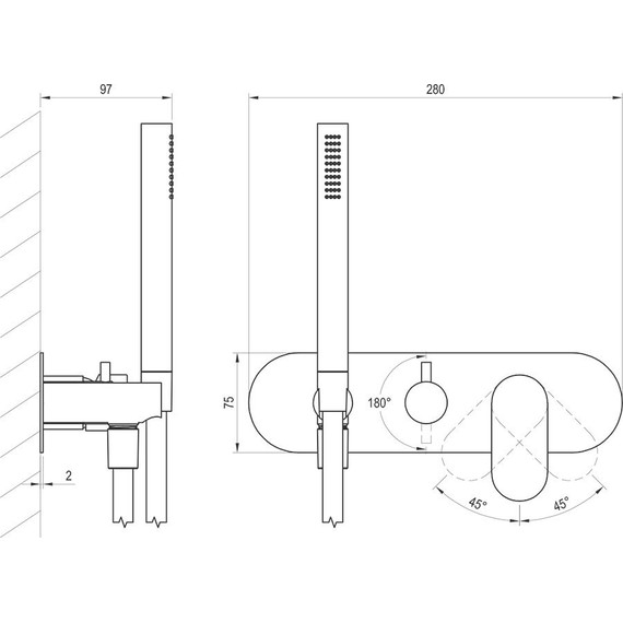 Смеситель для душа Ravak 3 потребителя Eleganta EL 068.10WV.O3+S X070259, белый вельвет - фото 4