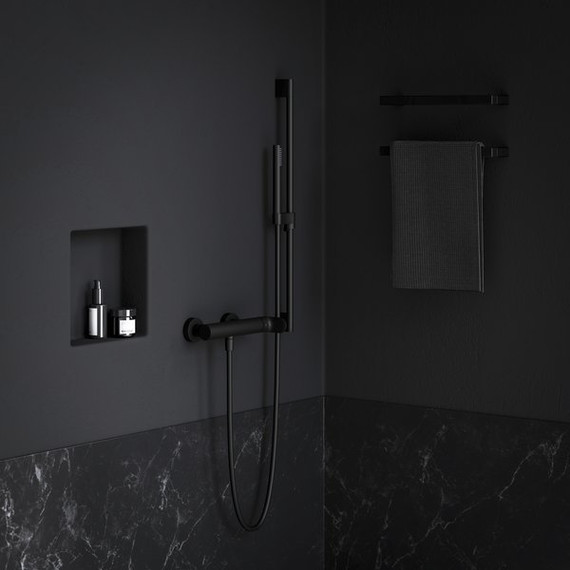 Смеситель для душа Ravak Eleganta EL 032.20BLM X070294, чёрный матовый - фото 2