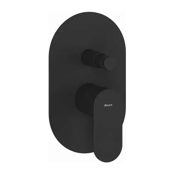 Смеситель для ванны Ravak Eleganta EL 061.20BLM.O2 X070298, чёрный матовый - фото 