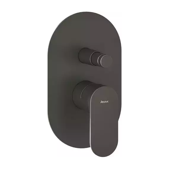 Смеситель для ванны Ravak Eleganta EL 061.20GB.O2 X070335, графит матовый - фото 