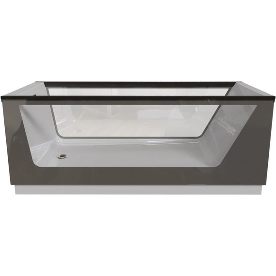 Ванна отдельностоящая Aima Neo 170x75 см (2 стекла серый матовый) - фото 3