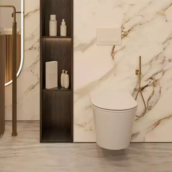 Унитаз подвесной безободковый Veconi Leggero Tornado VCN3-51T (Система смыва торнадо) с крышкой микролифт - фото 2