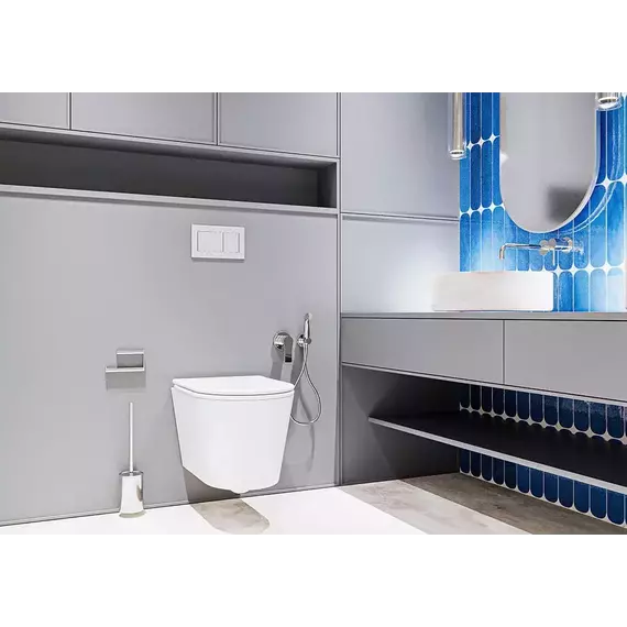 Унитаз подвесной безободковый Veconi Ruga VRU-52T (Система смыва торнадо) с крышкой микролифт - фото 5