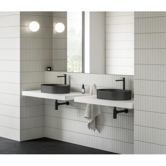 Раковина-чаша Ravak Ceramic 550 O Slim 55 см XJX0D155000, чёрный матовый - фото 4