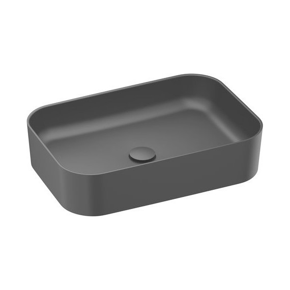 Раковина-чаша Ravak Ceramic 550 R Slim 55 см XJX0D155001, чёрный матовый - фото 
