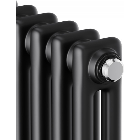 Вертикальный радиатор Royal Thermo Insignia C2180 290x1800 мм (6 секций) чёрный - фото 3