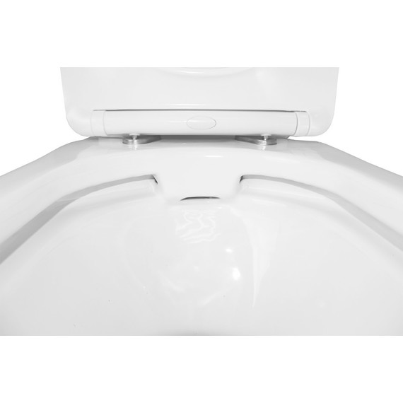 Унитаз-компакт безободковый Azario Wandy AZ-56D с тонкой крышкой микролифт - фото 6