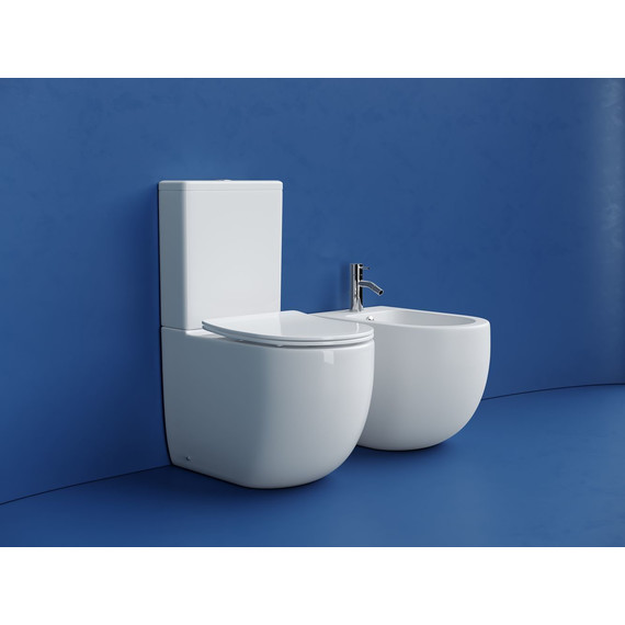 Унитаз-компакт Ceramicanova Metropol CN4001T с тонкой крышкой микролифт (система смыва Торнадо) - фото 12