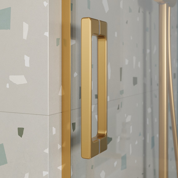 Шторка для ванны Cezares 180 см TANDEM-SOFT-VF-2-180/145-C-BORO-IV, брашированное золото/прозрачное - фото 5