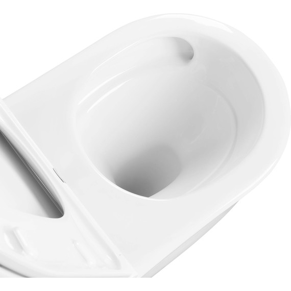 Унитаз подвесной безободковый Aquatek Классик AQ1112T-00 с крышкой микролифт (система смыва Торнадо) - фото 8