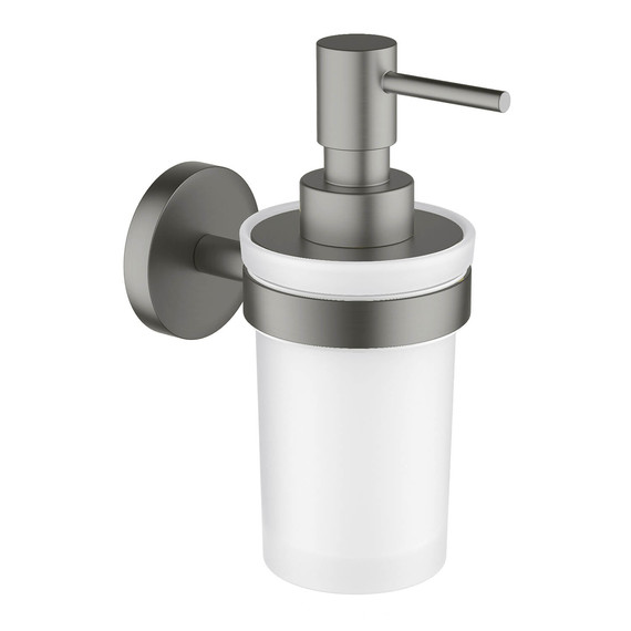 Дозатор для жидкого мыла Aquatek Европа AQ4105BGM, цвет чёрный хром шлифованный - фото 