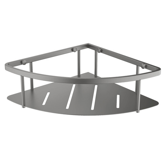 Полка угловая Aquatek AQ4926BGM, цвет оружейная сталь - фото 