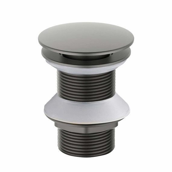 Донный клапан Aquatek AQ6003BGM, чёрный хром шлифованный - фото 