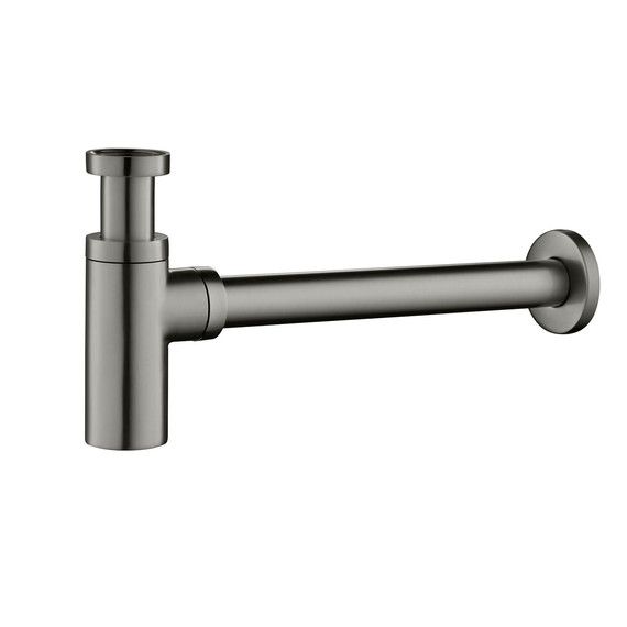 Сифон для умывальника Aquatek AQ6012BGM, чёрный хром шлифованный - фото 