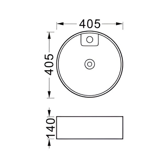 Раковина-чаша Aquatek Европа 40 см AQ5212-MB, чёрный матовый - фото 4