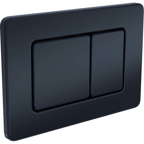 Кнопка смыва Aquatek KDI-0000040, (нержавеющая сталь) чёрный матовый - фото 2