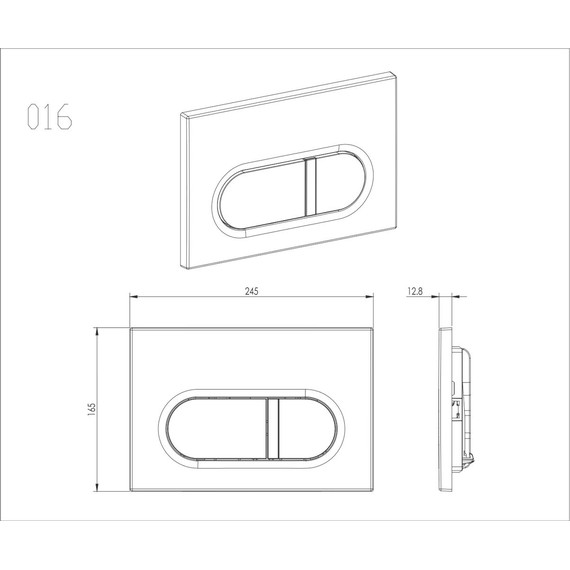 Кнопка смыва Aquatek KDI-0000043 - фото 3