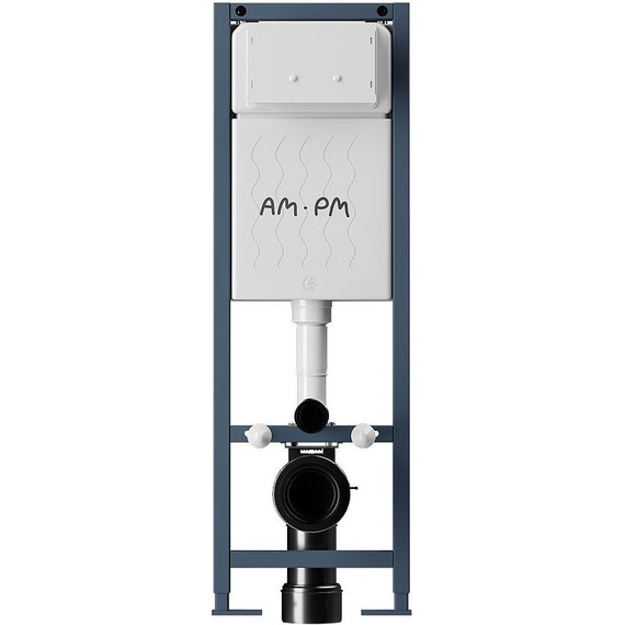 Инсталляция с подвесным унитазом комплект: Am.Pm ErgoFit FlashClean IS110101.741701 с подвесным безободковым унитазом, сиденье микролифт, кнопка смыва белая - фото 13