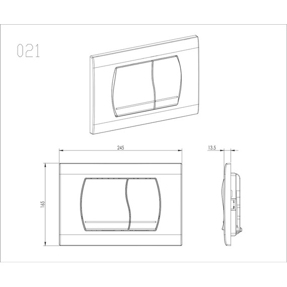 Кнопка смыва Aquatek KDI-0000047 - фото 3