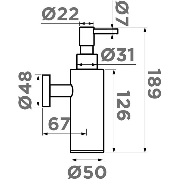 Дозатор для жидкого мыла Omoikiri OM-07 C 4995088 - фото 3