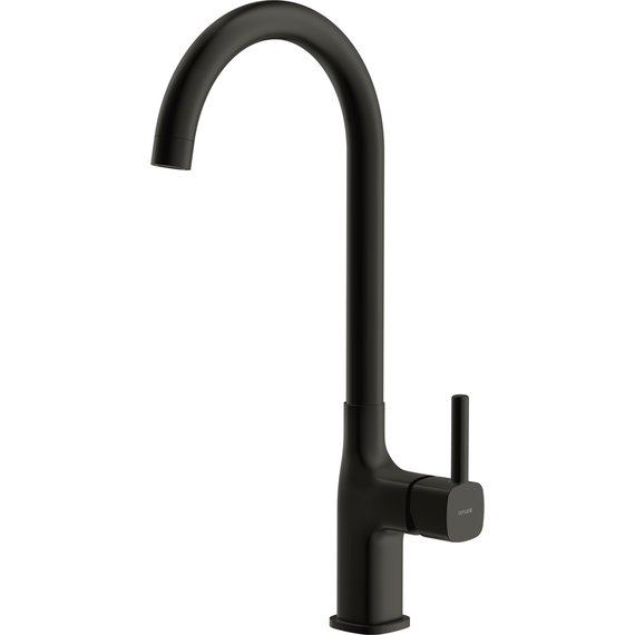 Смеситель для кухни Cersanit Elio A68261, чёрный - фото 