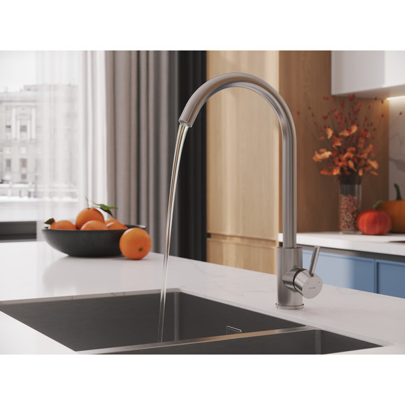 Смеситель для кухни Cersanit Como A68242, сатин - фото 11