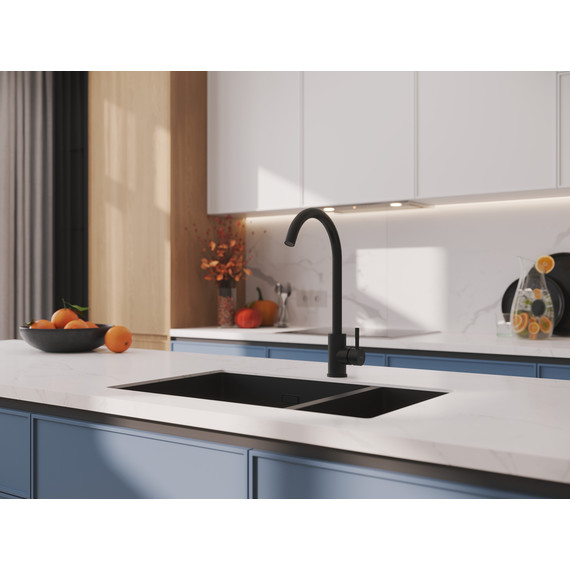 Смеситель для кухни Cersanit Como A68243, чёрный - фото 10