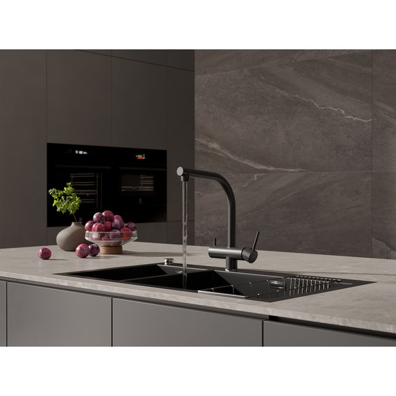 Смеситель для кухни Cersanit Crea A68223, чёрный - фото 11