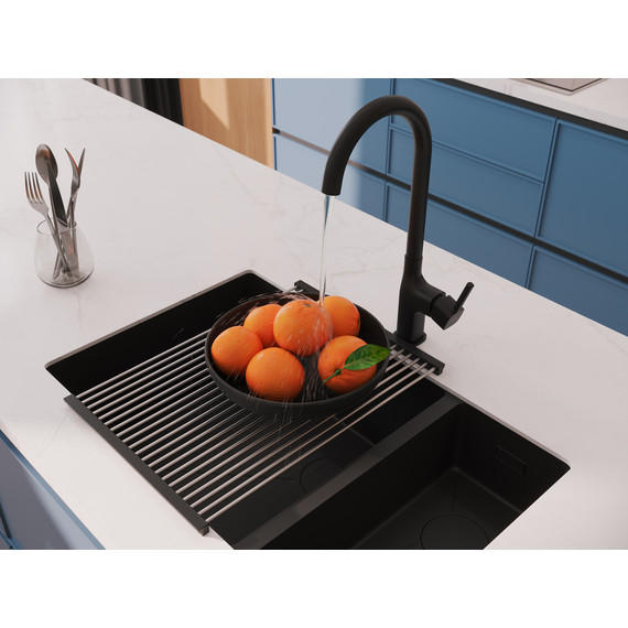 Смеситель для кухни Cersanit Elio A68261, чёрный - фото 12