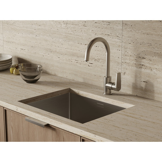 Смеситель для кухни Cersanit Moduo A68222, сатин - фото 9