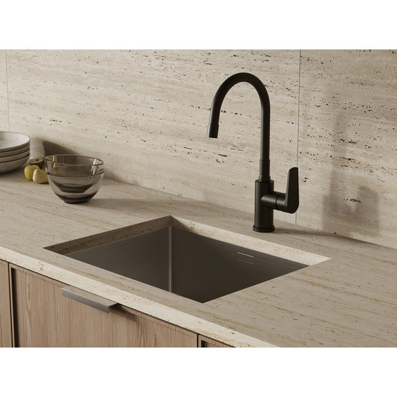 Смеситель для кухни Cersanit Moduo A68230, чёрный - фото 10