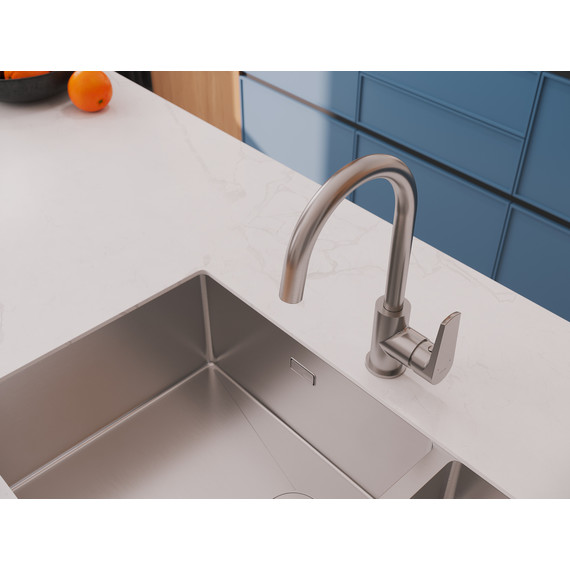 Смеситель для кухни Cersanit Moduo A68222, сатин - фото 13