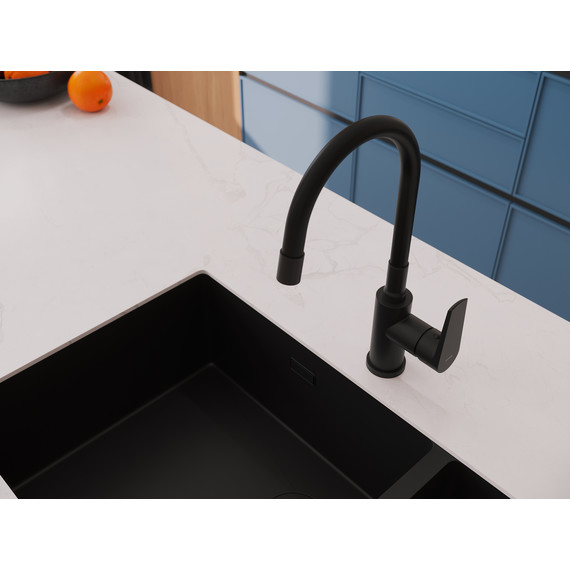 Смеситель для кухни Cersanit Moduo A68230, чёрный - фото 13
