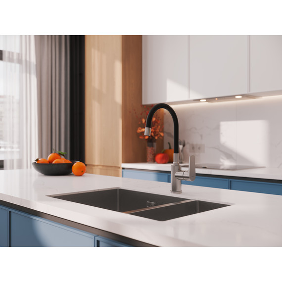 Смеситель для кухни Cersanit Moduo A68231, сатин - фото 11