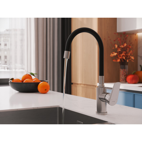 Смеситель для кухни Cersanit Moduo A68231, сатин - фото 12