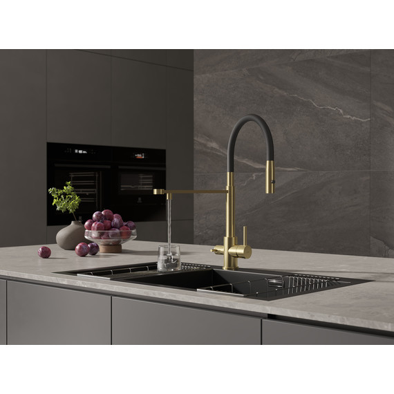 Смеситель для кухни Cersanit Zen A68251, золото - фото 14