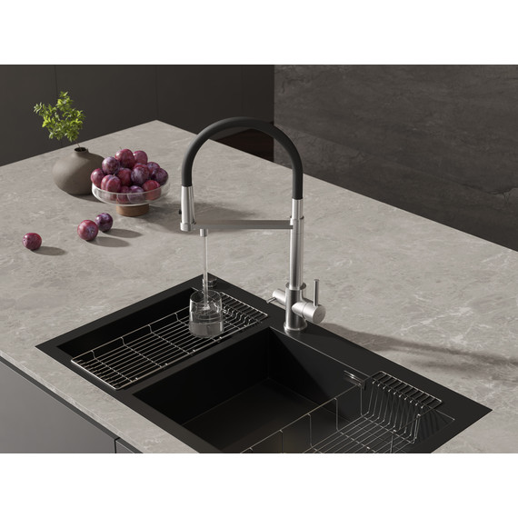 Смеситель для кухни Cersanit Zen A68259, сатин - фото 15