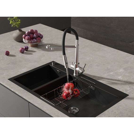 Смеситель для кухни Cersanit Zen A68259, сатин - фото 16