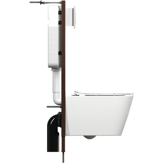 Инсталляция для подвесного унитаза Sole (узкая 360 мм) - фото 7