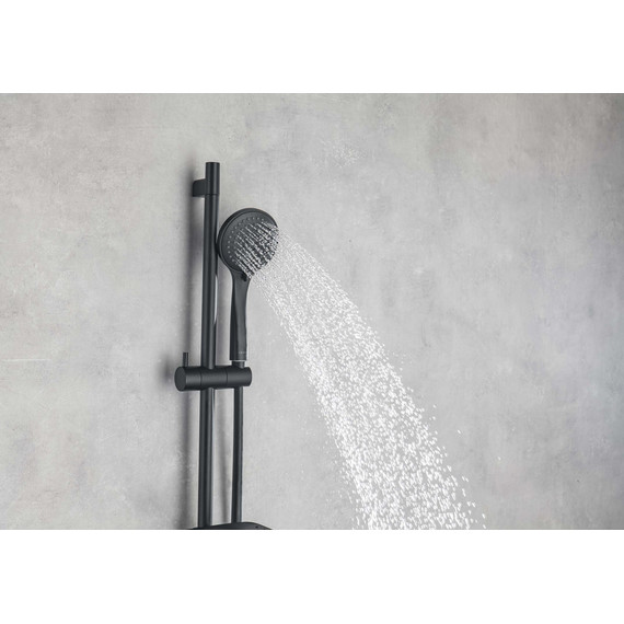 Набор смесителей 3 в 1 для ванны с коротким изливом Aquatek Вега AQ1030MB, чёрный матовый, Цвет производителя: чёрный матовый - фото 9