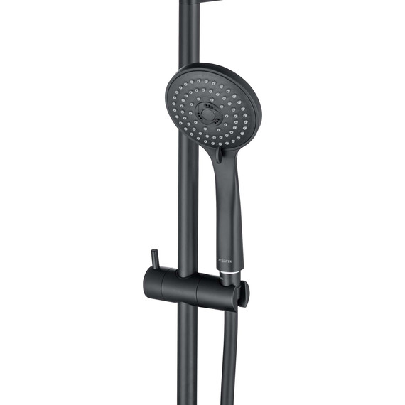 Набор смесителей 4 в 1 для душа Aquatek Вега AQ1075MB, чёрный матовый, Цвет производителя: чёрный матовый - фото 3