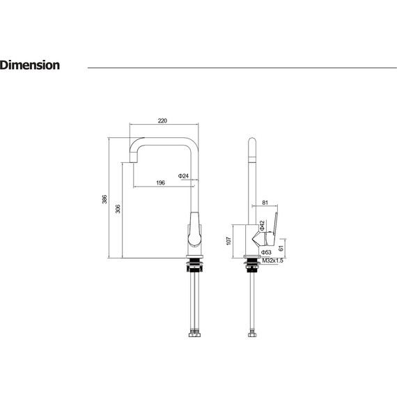 Смеситель для кухни Aquatek Лугано AQ1781BGM, оружейная сталь - фото 2