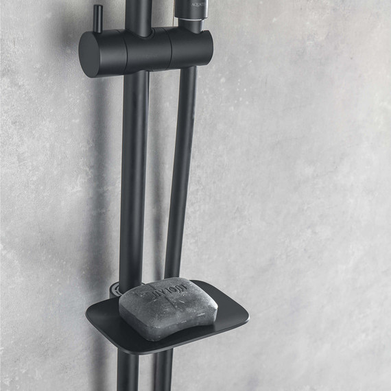 Набор смесителей 3 в 1 для ванны с коротким изливом Aquatek Вега AQ1030MB, чёрный матовый, Цвет производителя: чёрный матовый - фото 13