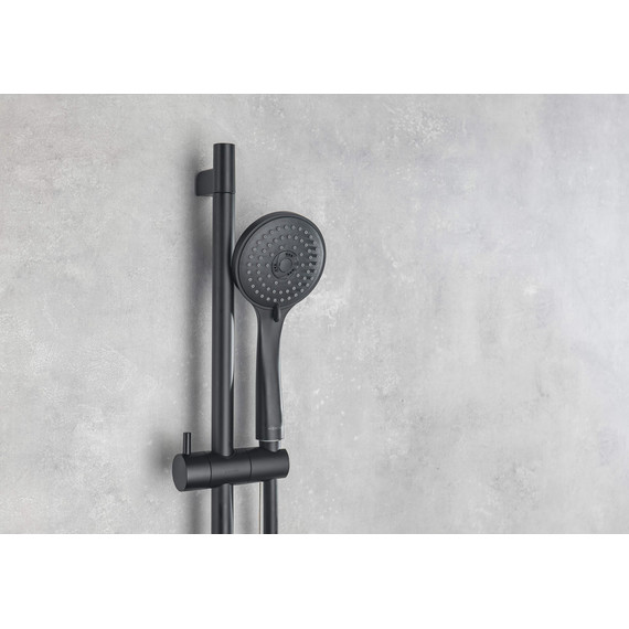 Набор смесителей 3 в 1 для ванны с коротким изливом Aquatek Вега AQ1030MB, чёрный матовый, Цвет производителя: чёрный матовый - фото 16