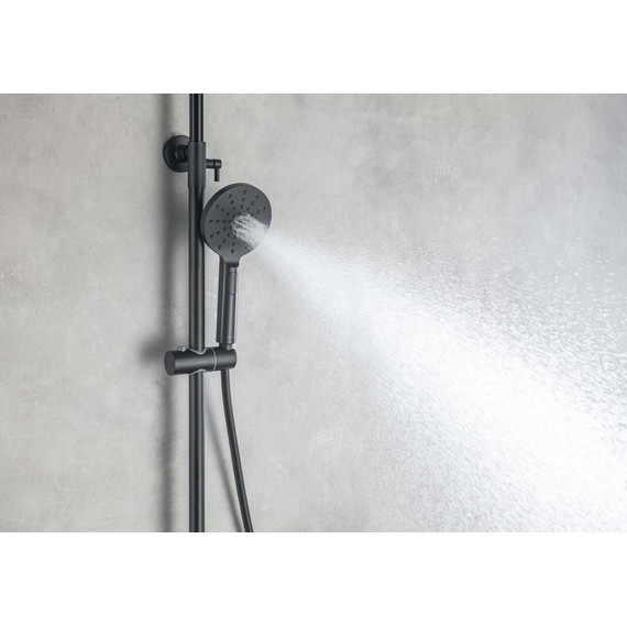 Душевая стойка Aquatek Вега AQ2046MB, чёрный матовый, Цвет производителя: чёрный матовый - фото 10