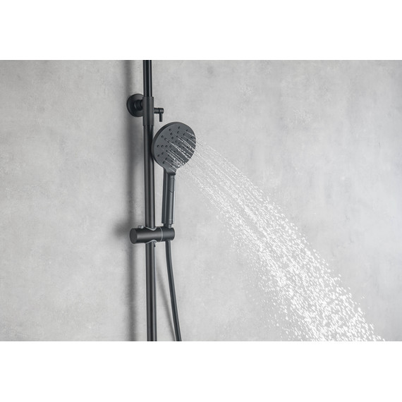 Душевая стойка Aquatek Вега AQ2046MB, чёрный матовый, Цвет производителя: чёрный матовый - фото 12