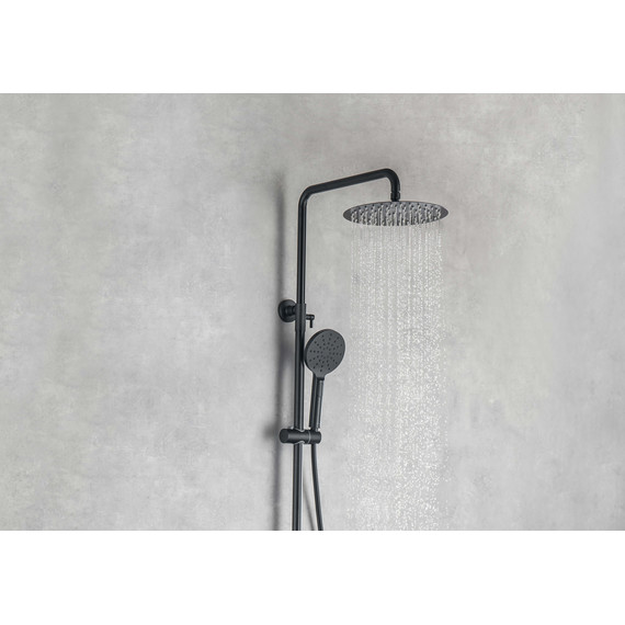 Душевая стойка Aquatek Вега AQ2046MB, чёрный матовый, Цвет производителя: чёрный матовый - фото 18