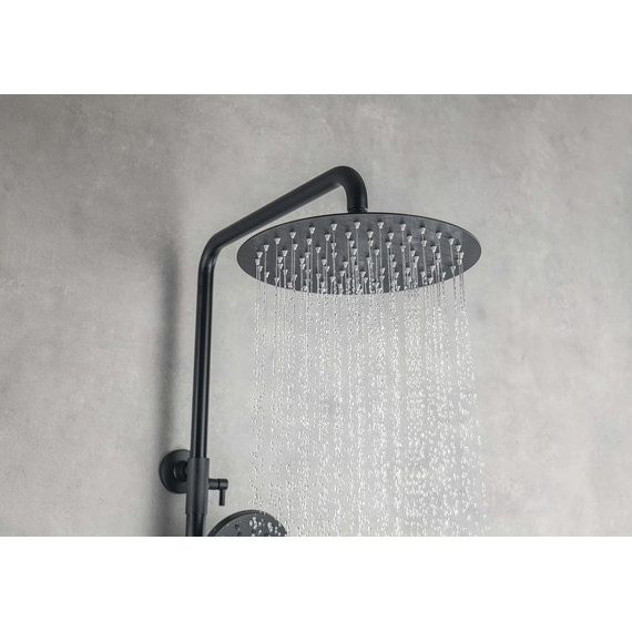 Душевая стойка Aquatek Вега AQ2046MB, чёрный матовый, Цвет производителя: чёрный матовый - фото 20