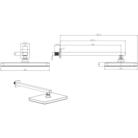 Набор смесителей 4 в 1 для душа Aquatek Вега AQ1074CR, Цвет производителя: хром - фото 18